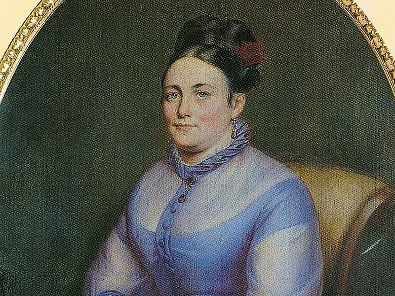 1835-Dénes Andrássy - Ritratto di sua moglie Hablawetz Franciska